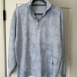 Aerie Blue zip/up Sweater Soft and Cozy
